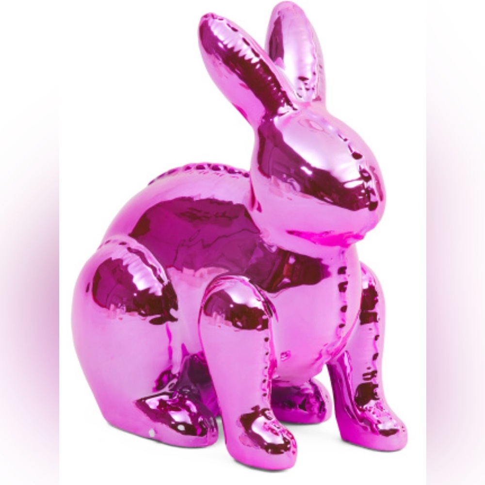 Isaac Mizrahi Balloon Bunny Figurine NWT CERAMIC - Picture 1 of 6